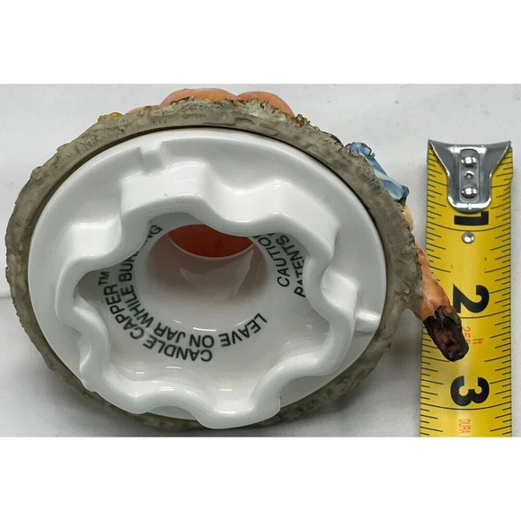 S'Toppers Pumpkin and Scarecrow Candle Capper 4” Ceramic Fall - Picture 10 of 12